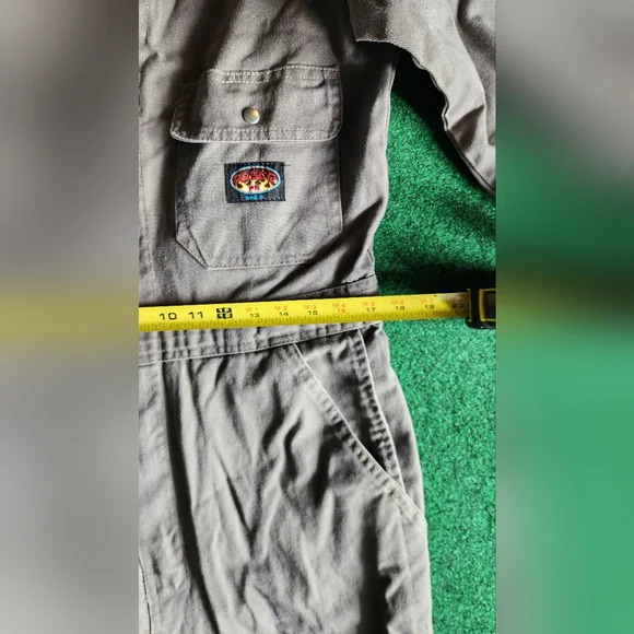 Rasco FR Gray Coverall Fire Resistant Men Size 40 - Picture 5 of 11